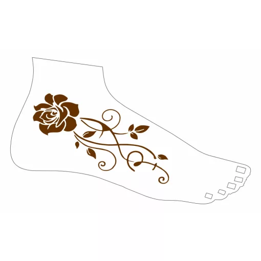 Mk Body Deco Henna sablon - Lábfejre 27