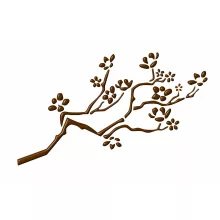 Mk Body Deco Henna sablon 31 - Cseresznyevirág 2