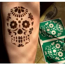 Mk Body Deco Henna sablon - Mexikói koponya 32