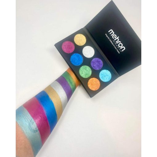 Mehron Paradise AQ Metallic 8 színű arcfesték készlet - Fémes Gyöngyház színek 