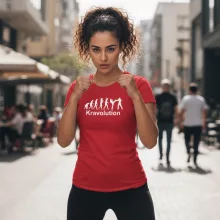 Krav Maga Kravolution logós prémium pamut póló 10 választható színben