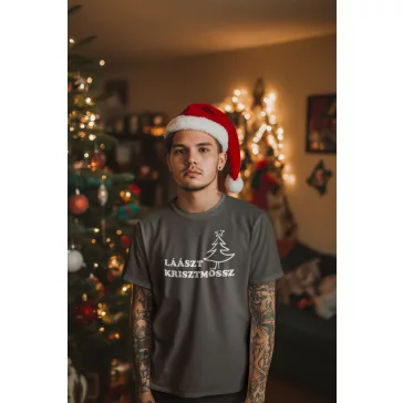 Laaszt Krisztmössz póló, vicces karácsonyi ajándék, Last Christmas póló, ünnepi póló