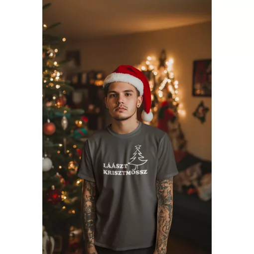 Laaszt Krisztmössz póló, vicces karácsonyi ajándék, Last Christmas póló, ünnepi póló