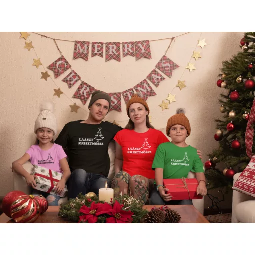 Laaszt Krisztmössz póló, vicces karácsonyi ajándék, Last Christmas póló, ünnepi póló