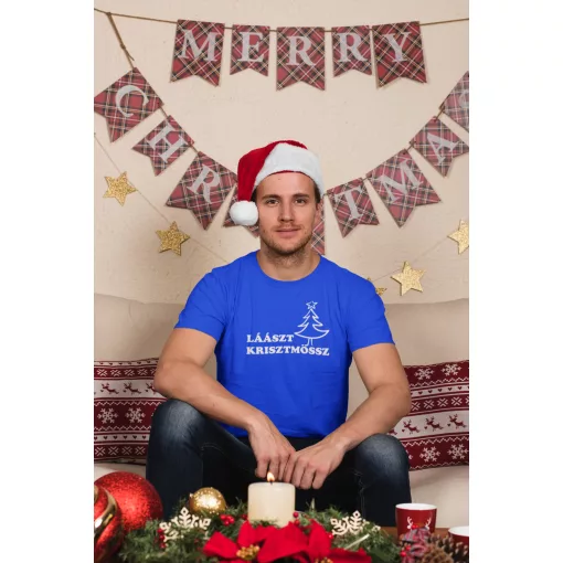 Laaszt Krisztmössz póló, vicces karácsonyi ajándék, Last Christmas póló, ünnepi póló
