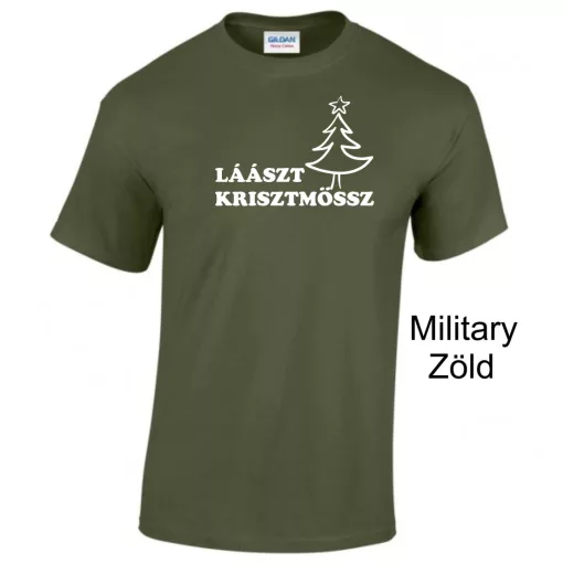 Laaszt Krisztmössz póló, vicces karácsonyi ajándék, Last Christmas póló, ünnepi póló