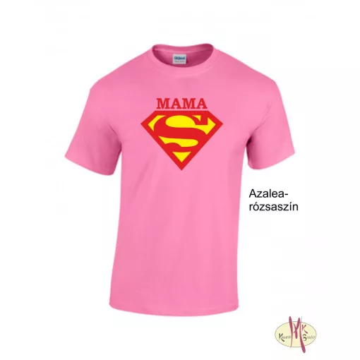 Kereknyakú Póló - Supergirl Mama, Mami, Nagyi