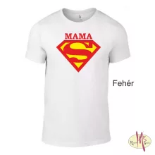 Kereknyakú Póló - Supergirl Mama, Mami, Nagyi