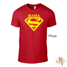 Kereknyakú Póló - Supergirl Mama, Mami, Nagyi