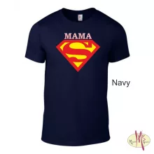 Kereknyakú Póló - Supergirl Mama, Mami, Nagyi