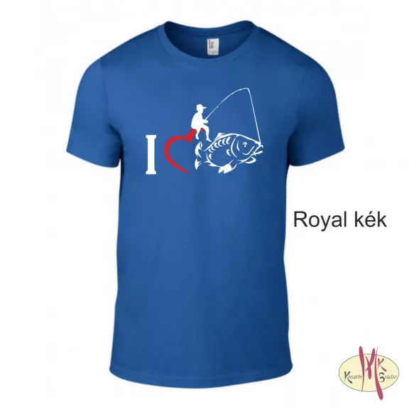 Kereknyakú Póló - I Love Horgászat