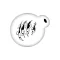 Arc és testfestő sablon - Sárkány Karom minta