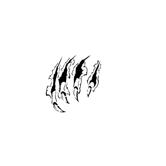 Arc és testfestő sablon - Sárkány Karom minta