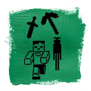 Arcfestő sablon - Minecraft