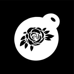 Arcfestő sablon - Rózsa minta