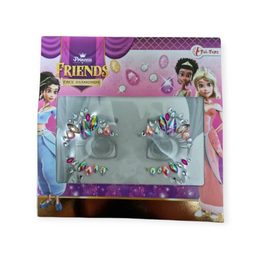 Strasszkő öntapadós arcra  - Princess Friends