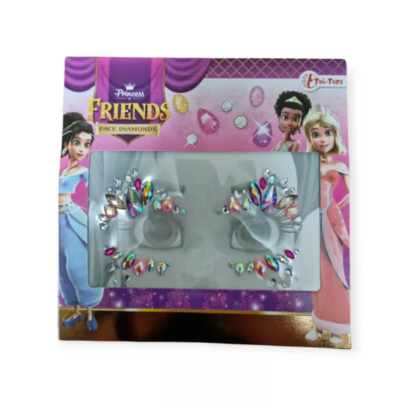 Strasszkő öntapadós arcra  - Princess Friends
