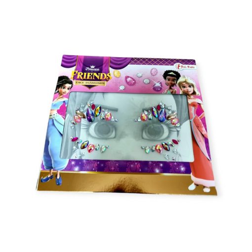 Strasszkő öntapadós arcra  - Princess Friends
