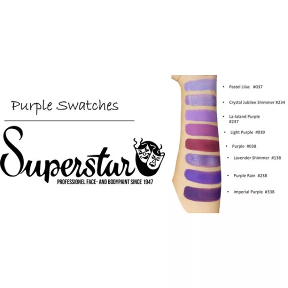 Superstar arcfesték - Pasztell lila 16g /Pastel lilac 037/