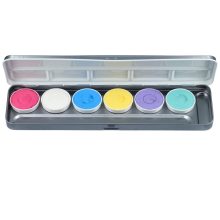 Superstar 6 színű arcfesték készlet - Pasztell Unikornis színek /6 Pastel Unicorn colours palette/