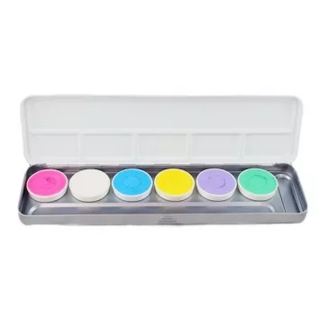   Superstar 6 színű arcfesték készlet - Pasztell Unikornis színek /6 Pastel Unicorn colours palette/