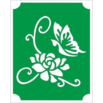 10x8 cm-es csillámtetoválás sablon